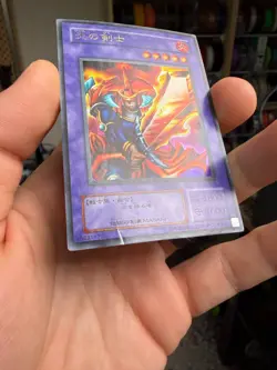 Yugioh Flame Swordsman LB-03 Ultra Rare Yu-Gi-Oh HP DMG Crease - Image 2