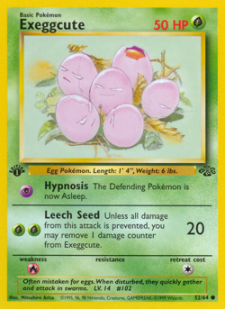 Exeggcute (52/64) [Jungle 1st Edition] Lightly Played 1st Edition Normal - Image 1