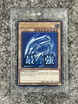 YuGiOh Rarity Collection Blue-eyes White Dragon 1st Ed. Ultra Stamp art - Image 1