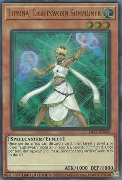Lumina, Lightsworn Summoner Limited Ultra Rare LART-EN045 LP - Image 1