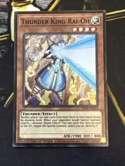 Yugioh! Thunder King Rai-Oh (Alternate Alt Art) UP01-EN016 Super Rare Limited NM - Image 1
