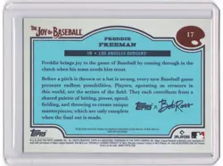 2025 Topps x Bob Ross The Joy Of Baseball FREDDIE FREEMAN #17 Base - Image 2