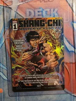 Shang-Chi, Master of Kung Fu Borderless Marvel Super Heroes Foil Comic Cover - Image 1