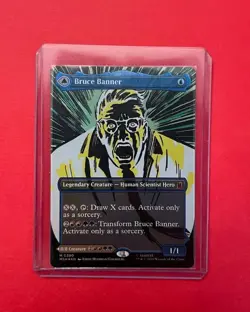 Bruce Banner / The Incredible Hulk (Borderless) 0390 Marvel Super Heroes MTG NM - Image 2