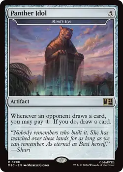 1x Panther Idol - Mind's Eye MTG - Commander: Marvel Super Heroes - NM-Mint - Image 1