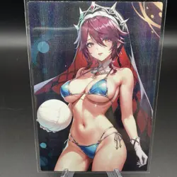 Rosaria Genshin Impact Holographic Anime Collectible Trading Card - Image 2