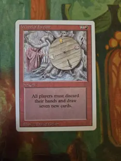 MTG Wheel of Fortune Revised Edition Magic The Gathering 1994 - Image 1