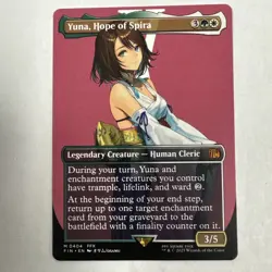 MTG Final Fantasy Yuna Hope Of Spira Borderless NM - Image 1