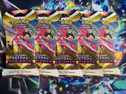 Pokemon TCG SWSH Astral Radiance Sleeved Booster Pack Lot of 5 - Image 1