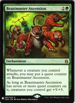 Beastmaster Ascension (CMA) 92 Rare The List Reprints Magic: The Gathering LP - Image 1