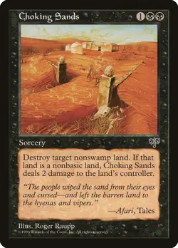 4x Choking Sands - LP - Mirage Block - SPARROW MAGIC mtg - Image 1
