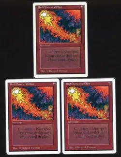 MTG Magic | Unlimited - RED ELEMENTAL BLAST x 3 | free combined shipping - Image 1