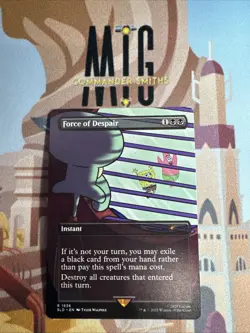 Force of Despair 🔥 Borderless NonFOIL 🔥 MTG Secret Lair SPONGEBOB SQUAREPANTS - Image 1