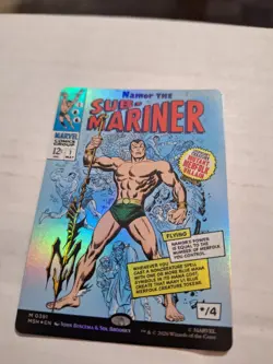 x1 Namor The Sub-Mariner (391) - Foil - Borderless M MTG Marvel Super Heroes M/N - Image 1