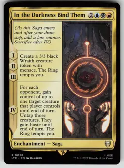 In the Darkness Bind Them Normal R The Lord of the Rings 58 NM - Image 1