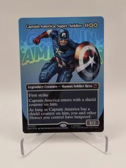 Captain America, Super Soldier (Borderless Foil) 352 Marvel Super Heros - Image 1