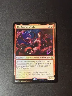 The Scarlet Witch Marvel Super Heroes Foil MTG - Image 1