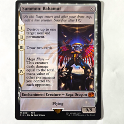 Wizards of the Coast MTG Summon: Bahamut 0001 Final Fantasy Mythic EN 9/9 - Image 1