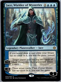 MTG Magic the Gathering Jace, Wielder of Mysteries(54/334)War of the Spark LP-MP - Image 1