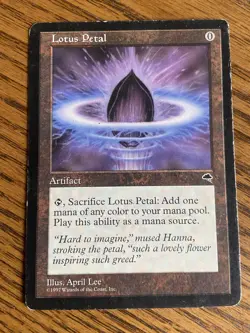 MTG Lotus Petal - Tempest 1997 - Image 1