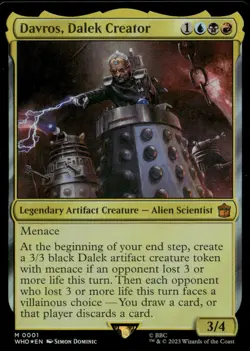 Davros, Dalek Creator 1 Universes Beyond: Doctor Who Magic: The Gathering Foil - Image 1
