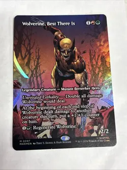Wolverine, Best There Is - Rainbow Foil Extended Art Secret Lair NM MTG BB - Image 1