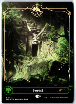 Forest #2513 (FOIL) ~ MTG Secret Lair Dungeons & Dragons - Image 1