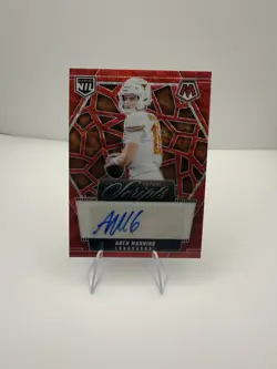 2025 Panini Mosaic Arch Manning Future Scripts Red Wave auto Texas Longhorns NIL - Image 1