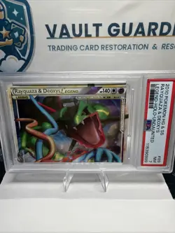 2010 Heartgold & Soulsilver Rayquaza & Deoxys Legend Top Undaunted Holo PSA 7 89 - Image 1