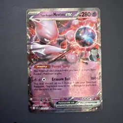 Pokemon Team Rocket's Mewtwo ex (79/217) Ascended Heroes NM HOLO 🔥 PACK FRESH - Image 1