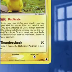 Ditto (Pikachu) #63/113 Rare EX Delta Species Pokemon Card ☆Near-Mint/Mint☆ - Image 5