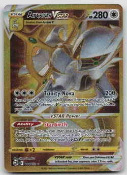 Pokemon 2022 Arceus VSTAR Secret Gold 184/172 SWSH Brilliant Stars NM - Image 1