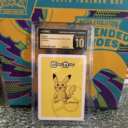 Pokemon Pikachu CGC Pristine 10 Old Maid Playing Cards 2019 Japanese - Image 1