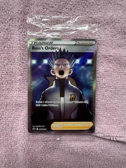 Pokemon SEALED Boss's Orders SWSH251 + 132/172 Full Art Cosmos Holo Pack New - Image 1
