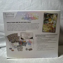 Pokemon Prismatic Evolutions ETB New Sealed Crease corners slight rip See Pics - Image 2