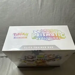 Pokemon Prismatic Evolutions ETB New Sealed Crease corners slight rip See Pics - Image 3
