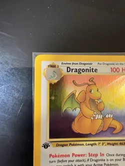 Dragonite #4/62 Fossil 1st Edition Holo Rare Pokemon Card 1999 LP-MP - Image 3