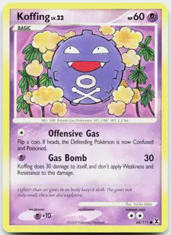Koffing 68/111 Common Rising Rivals Pokemon NM/M - Image 1