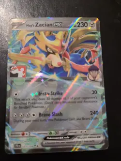 Hop's Zacian ex 111/159 - Pokemon Play! Prize Pack Series 7 Holo Stamped NM - Image 1