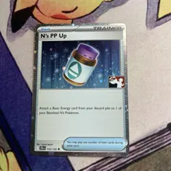 N's PP Up 153/159 Cosmos Holo Pokemon Play! Prize Pack Play Stamp - NM - Image 1