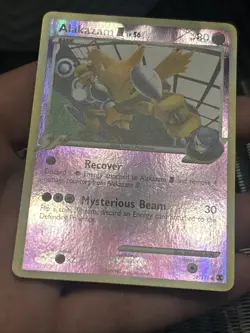 Pokemon TCG Alakazam Rising Rivals 38/111 Reverse Holo 2009- DMG - Image 3