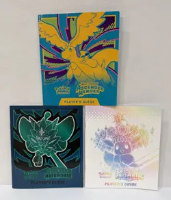 Lot of 3 Pokemon TCG Player’s Guides: Ascended Masquerade Prismatic EUC - Image 1