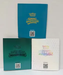 Lot of 3 Pokemon TCG Player’s Guides: Ascended Masquerade Prismatic EUC - Image 2