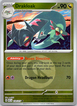 Pokemon Drakloak 159/217 Ascended Heroes Energy Symbol Reverse Holo NM TCG - Image 1