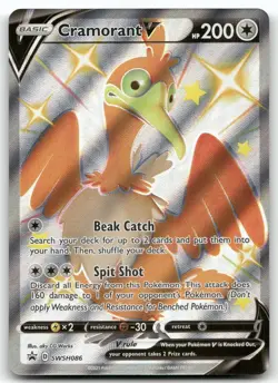 CRAMORANT V SWSH086 PROMO SWORD & SHIELD PROMO POKEMON NEAR MINT - Image 1