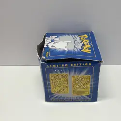 Vintage 1999 Burger King Mewtwo Pokemon 23K Gold Plated Card COA - Image 2