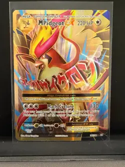 M Pidgeot EX Full Art Ultra Rare XY Evolutions 105/108 Colorless Holo Pokemon Ca - Image 1
