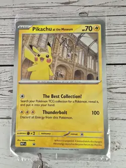 Pikachu At The Museum Jumbo Promo Pokemon Card - Image 1