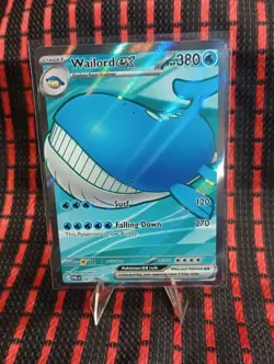 Wailord ex 097/084 Full Art Ultra Rare Pokemon Pitch Black 💥 PACK FRESH 💥 - Image 1