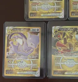 Pokemon Gold Secret Rare VSTAR Lot x5 Mewtwo Arceus Giratina Palkia Samurott NM - Image 2